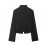 Women Clothing Summer Personalized Retro Stand Collar Buckle Short Chinese Coat
