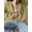 Wind Women Wool Cardigan Spring Autumn Loose round Neck Knitted Short Coat Soft Long Sleeve Sweater