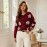 Floral Knitted Cardigan Frayed Neckline Single Breasted Three Dimensional Floral Coat Fresh