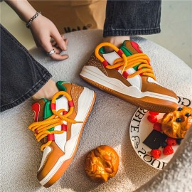 Sneakers, Low-top Burger Trendy Board Shoes