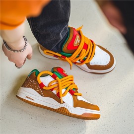 Sneakers, Low-top Burger Trendy Board Shoes