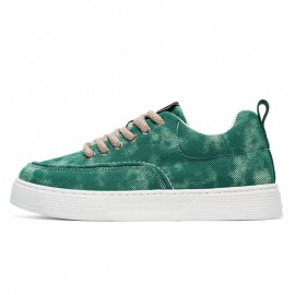 Men's Vintage Sneakers Low-Top Canvas Shoes - Classic American Retro Plaid & Round Toe Lace-Up, Breathable Sole Skate Shoes Suitable for Casual,, Gym, Casual Attire - Comfortable Streetwear Kicks
