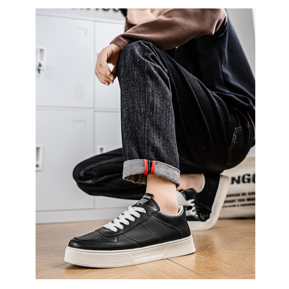 Men' Lightweight Breathable Slip-On Sneakers with Soft Sole & Cushioned Insole - Low-Top Casual Walking Shoes Suitable for Walking, Standing, Casual Attire - Comfortable Walking Shoes