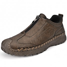 Autumn New Slip-On Casual Shoes for Men | Thick-Soled Loafers, Trendy, Upper, PVC Sole, Fabric Insole