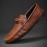 British Style Men'S Slip-On Shoes | Trendy Retro Loafers Casual Moccasins for Men, Upper, PVC Sole, Fabric Insole