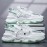 Men'S Low-Top Breathable Skate Sneakers - PU Mesh & Synthetic Upper, Durable PVC Sole, White with Brown Accents, Classic Fashion Sneakers for Casual, Running, Training & Workouts, Skate Shoes, Everyday Footwear, Sporty Design, Comfortable Fit