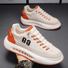 [sneakers] New Style Men'S and Women'S Casual Slip-On Shoes | Versatile Thick-Soled White Running Shoes, Height-Increasing Dad Style, Trendy Loafers, Sports and Skate Shoes, EVA Upper and Rubber Sole