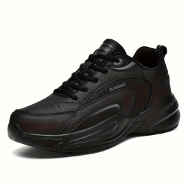 Men's All-Season Mid-Top Sneakers - Upper & Sole, Plaid Lace-Up Running Shoes, Round Toe Comfortable Athletic Footwear for Gym,, Casual Wear - All-Season Versatile (Suitable for)
