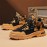 Men's & All-Season High-Top Hiking Boots -  & PVC Sole Heavy-Duty Outdoor Trekking Shoes, Retro Workwear Boots with Lace Closure, All-Terrain Traction for Urban to Mountain Use (Unisex)