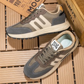 Korean-Style Platform Sneakers - Heavy Sole, Upper & Rubber Platform Shoe - Low-Top Lace-Up Casual Wear Suitable for Sports, Everyday Use - Unisex Footwear