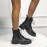 New Seasonal Korean-style Versatile Round-top PU Side-zip Mid-heel(1.18-1.97inch) Square Heel Short Boot for Fashion Wear