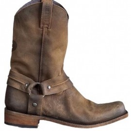 Handcrafted Distressed Western Boots | Casual Ankle Boots for Rodeo, Music Festivals, and Daily Wear, Comfortable Non-Slip Sole, American Cowgirl Style Women'S Fashion Boots, Women Shoes