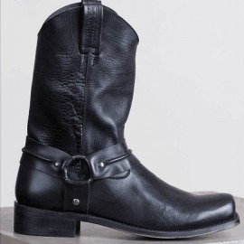 Handcrafted Distressed Western Boots | Casual Ankle Boots for Rodeo, Music Festivals, and Daily Wear, Comfortable Non-Slip Sole, American Cowgirl Style Women'S Fashion Boots, Women Shoes