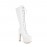Women's Ultra-High Platform Pole Dance Boots - High Quality PU Cover Round-Toe Chunky Heel with Back Zipper Closure, Thick Platform & Sturdy Rubber Sole - Sexy Nightclub & Party Boots for Pole Dancing, Casual Attire - All- Glossy (Comfortable, Women
