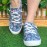 Women's New Rich Flower Shoes, Casual Fabric Upper, Soft Sole, All-Season, Plain Toe, Random Printing, Faux Sole, Hand Wash or Professional Dry Clean, for Women, Women Shoes