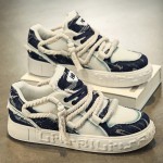 Men'S Sneakers with Dreadlock Bread Design, Comfortable for Casual Use, Durable, Versatile, And Trendy in Multiple Colors