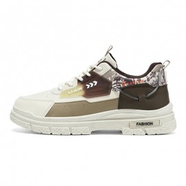 New Mens British-Style Hiking Sneakers | Youth Non-Slip Sports Casual Work Trendy Shoes, Upper, EVA Sole, Lace Closure, Low Top Design