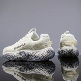 Men's New Style Sport Casual Shoes with Thick Soles for Heightening, Hiking Shoes That Are Ultra-light and Breathable, and Versatile Jogging Shoes.