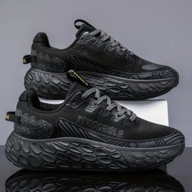 Men's New Style Sport Casual Shoes with Thick Soles for Heightening, Hiking Shoes That Are Ultra-light and Breathable, and Versatile Jogging Shoes.