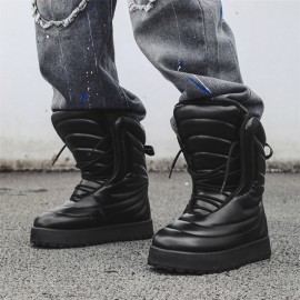 Winter and Autumn Warmth-Resistant Small-Scale High-Top Sneakers Gypsum Shoes