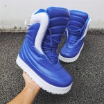 Winter and Autumn Warmth-Resistant Small-Scale High-Top Sneakers Gypsum Shoes