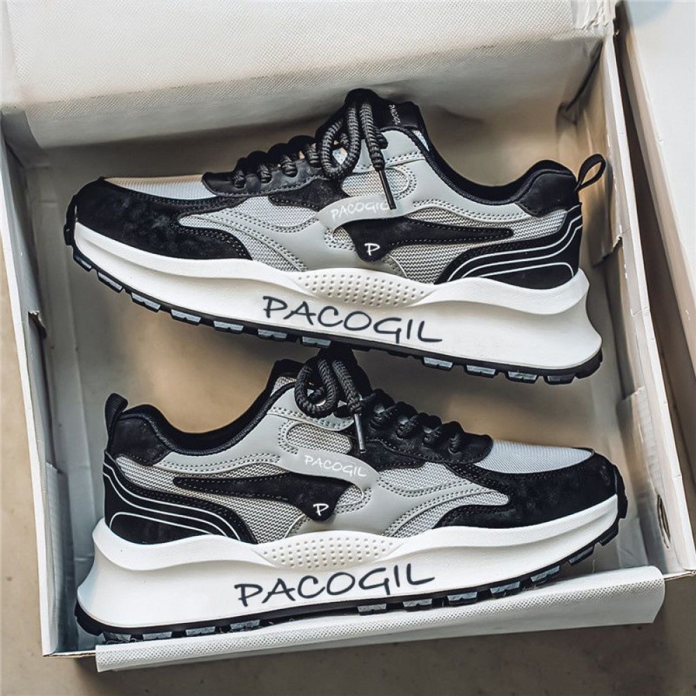 Men's Shoes and Sports Shoes Summer New Casual Forrest Gump Shoes with Flying Mesh, Versatile and Breathable Men's Dad Shoes